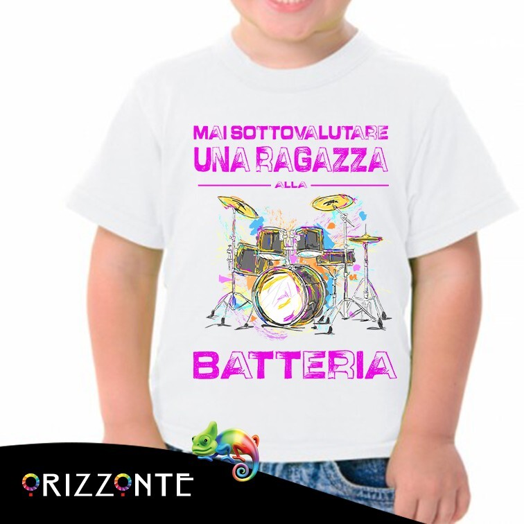 T-Shirt bambina mezza manica in cotone personalizzata ragazza alla