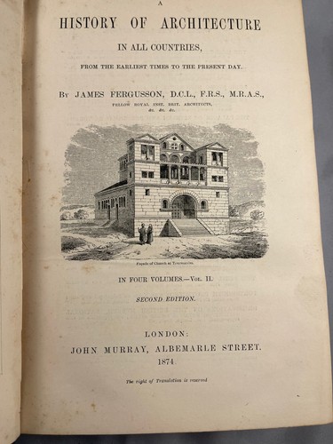 1874 History of Architecture: Vol. 1 & 2 - James Fergusson 2nd Edition Rare - Picture 6 of 11