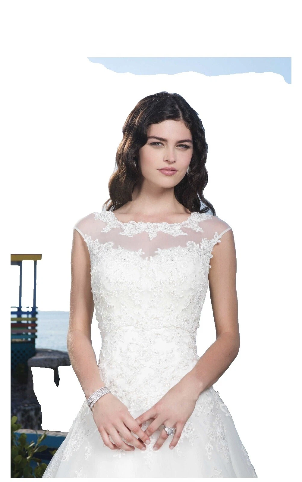 Embroidery 6 Women's Size Strapless Wedding Dresses