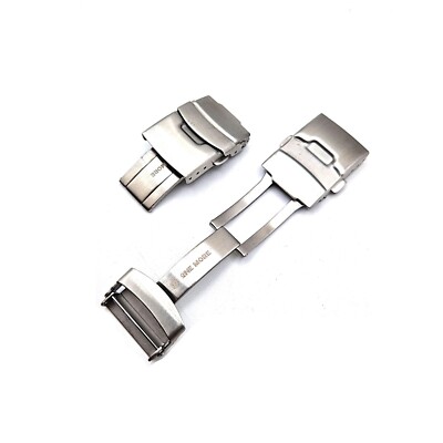 Fibbia per cinturino orologio acciaio inox compatibile swatch e altri 18mm buckl