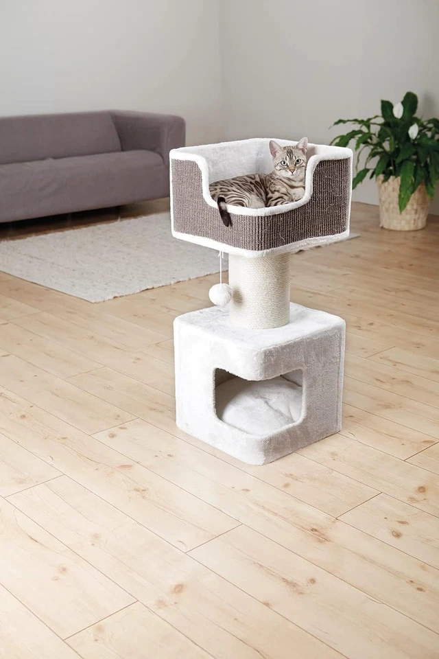 TRIXIE 33.9-in Ava XXL Cat Tree with Thick Scratching Post, Condo, Gray - Image 3 of 4