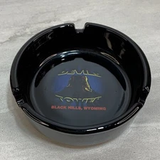 VTG Devils Tower Wyoming Advertising Ash Tray Black - Free Shipping 🔥🚐