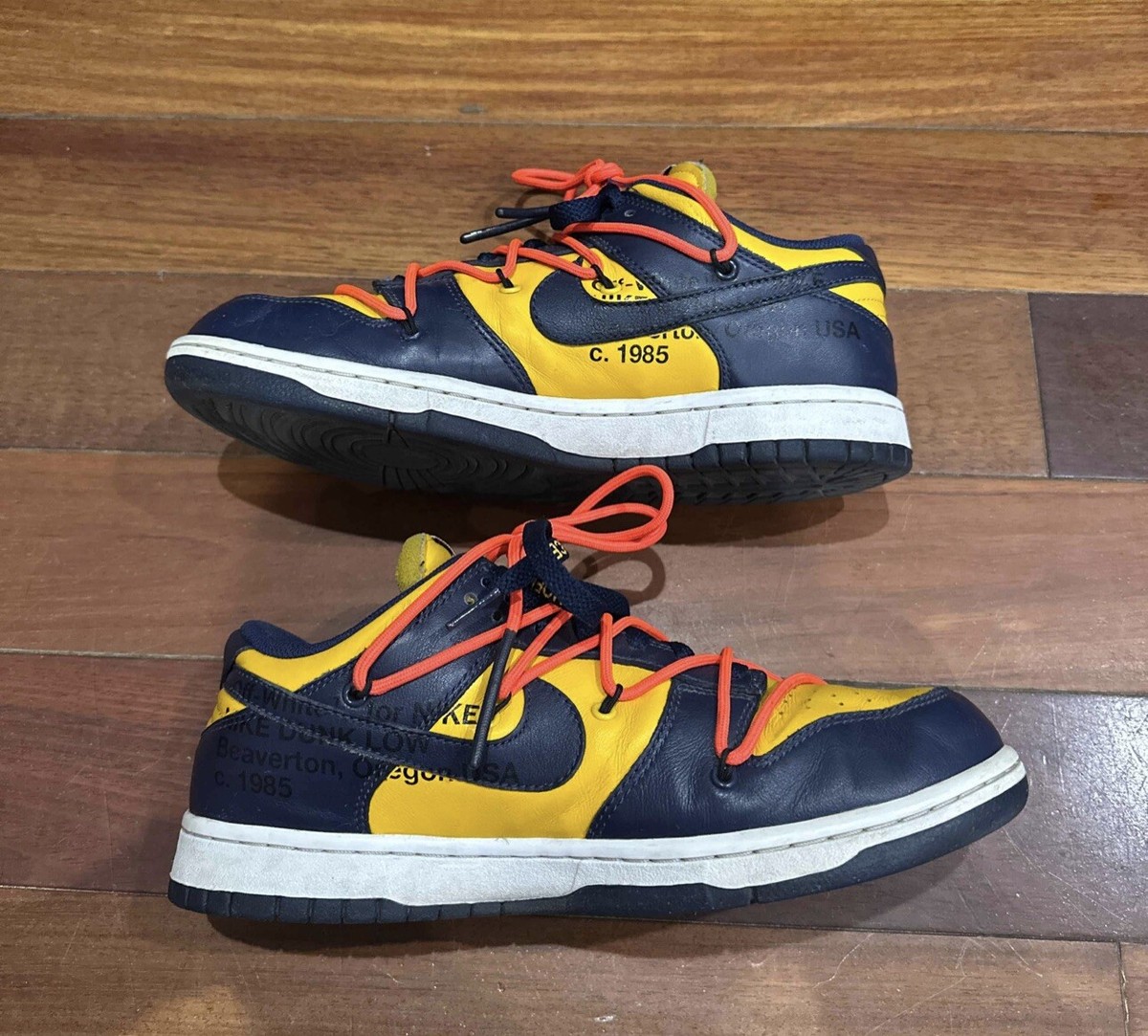 Nike Dunk Low x OFF-WHITE University Gold Michigan CT0856 Nike Dunk Low x OFF-WHITE University Gold Michigan CT0856