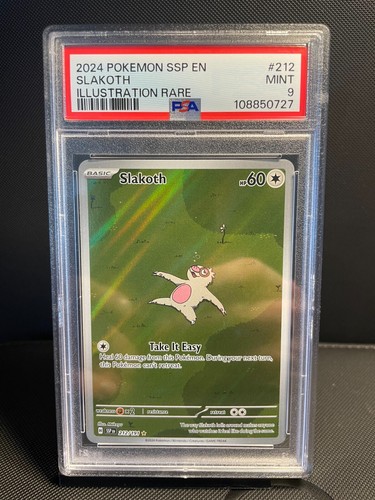 Slakoth 212/191 Sv08: Surging Sparks Holo - PSA 9 MINT - Picture 3 of 4