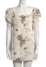 Reformation Jeans Vivi Mini dress in Tonga Sz S Small Short Sleeve Tropical (Y