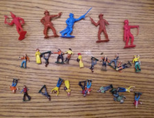Vintage Marx Cowboys, Indians and Other Plastic Western Figures