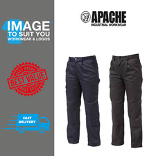 Apache Industry Work Men' Trousers Cargo Combat Knee Pad Pockets All Leg Sizes