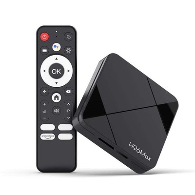 H96Max 4K UHD Android 14 Smart TV Box mit Fernbedienung, RK3518 Quad-Core, 1GB