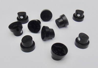 Sprühkopf Set COLOR MATIC Lack Düsen Sprayset Auto 10 Düsen schwarz rundstrahl