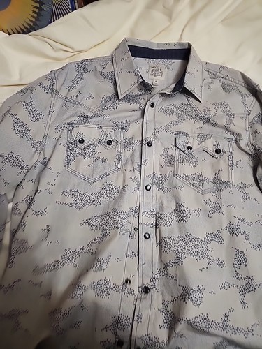 Moonshine Spirit Brad Paisley Zawtooth Western Shirt Tigers Eye Snap - Picture 5 of 8