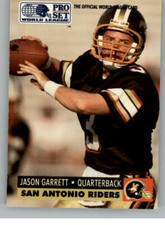 Jason Garrett 1991 Pro Set WLAF #143 ID:31269
