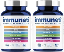 2 Pack Immuneti-Advanced Immune Defense Capsule-60 Count 01/28 Exp Free Shipping