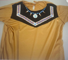 Indian Girls Native American Princess Sz 8-10 Play Costume Kids Age 5-7 NEW