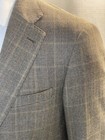 HOUSE OF CARRINGTON 100% Wool 3-Button Tan Plaid Blazer Sportcoat Size 42R — photo 6