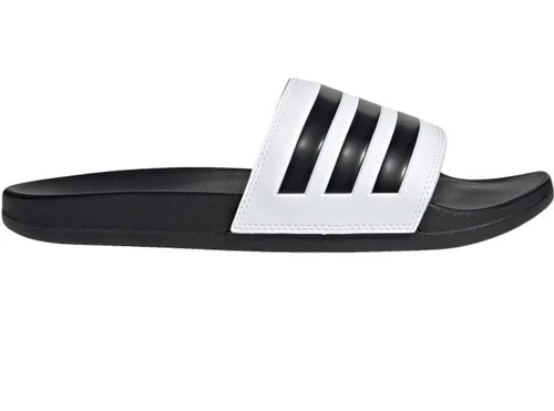 Adidas Unisex Adulto Adilette Comfort Slide Bianco Core Nero Core Nero Nuovo con scatola