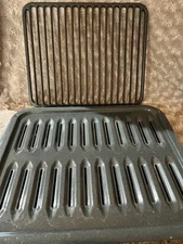 Kenmore OEM Broiler Pan with Grill Insert - 15 1/2 x 12 3/4"