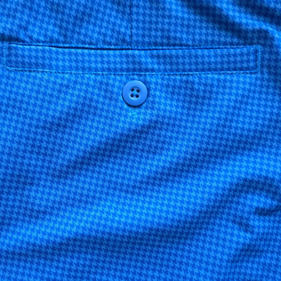 Pantalones cortos de golf Under Armour azul pata de gallo ajustados para mujer talla 12 Foto 4 de 4