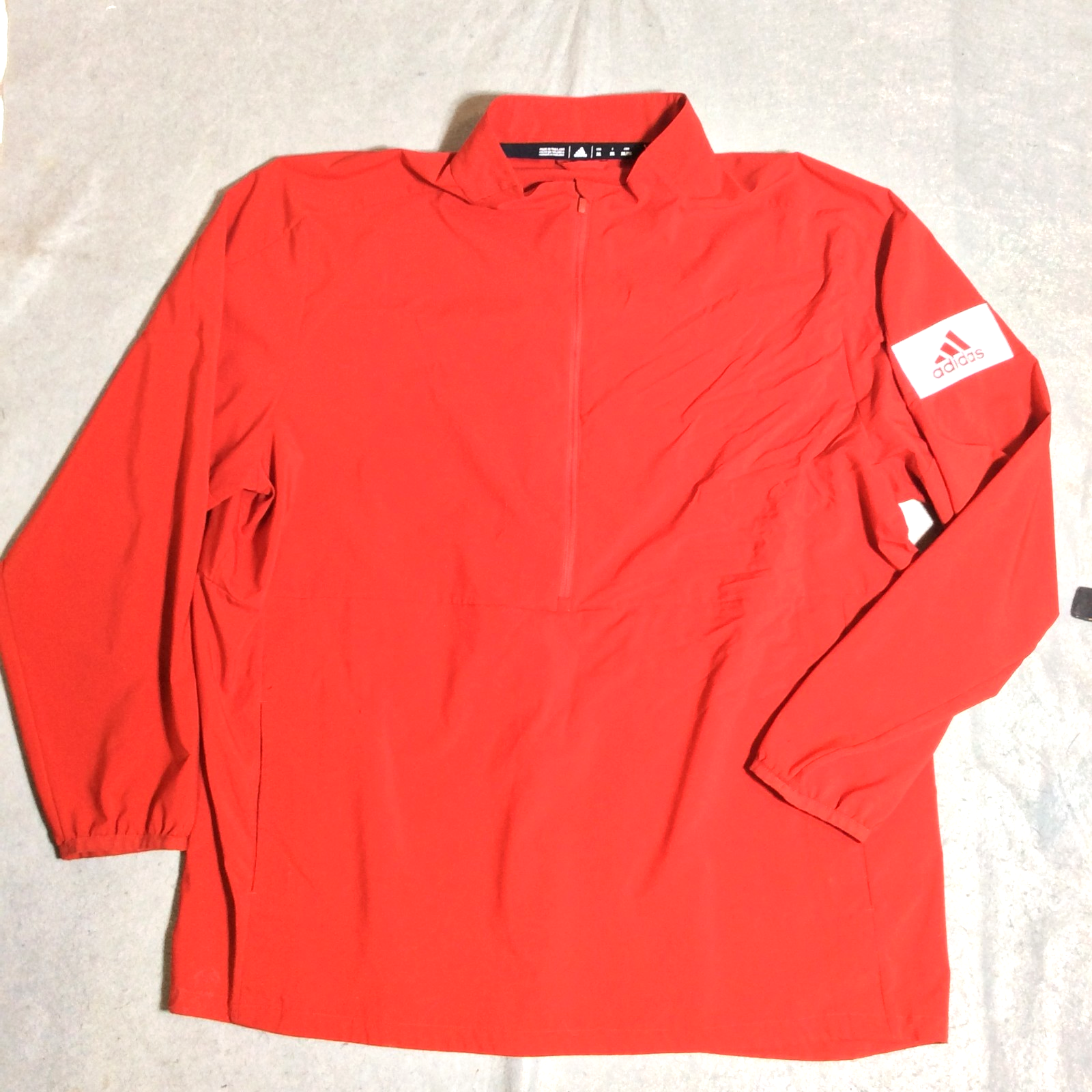 Adidas Indiana Hoosiers 2024 Coaches Sideline Half-Zip Jacket Men's 2XL IU Red