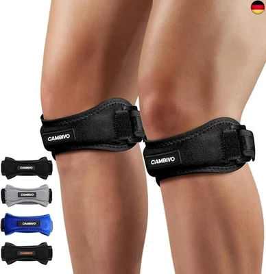 DEN CAMBIVO CAMBIVO 2 x Patellasehnenbandage, Knee Support, Patella Kniebandage,
