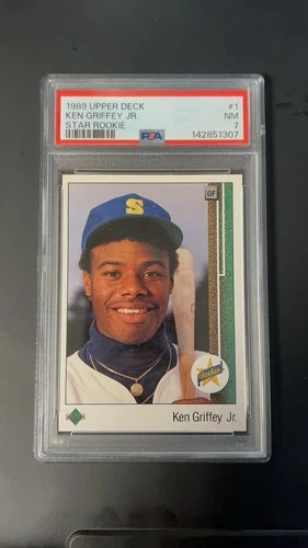 PSA 7 - 1989 Upper Deck - Star Rookie Ken Griffey Jr #1 RC