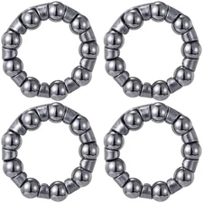 4pcs 1/4" x 9 Ball Bike Crank Bearings Silver Bottom Bracket Repair Parts