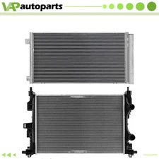 For 2017-2022 Jeep Compass Renegade Aluminium Radiator & AC Condenser Assembly