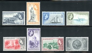 LOT 36678 MINT NH OG 257 264 : STAMPS FROM BARBADOS