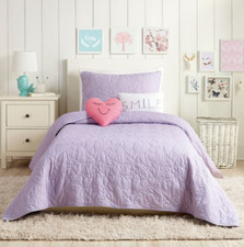 URBAN PLAYGROUND Heart 4-Piece Quilt Set Twin