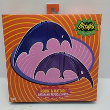 NECA Batman Classic TV Robin & Batgirl Batarang Replica Confezione da 2 NUOVO