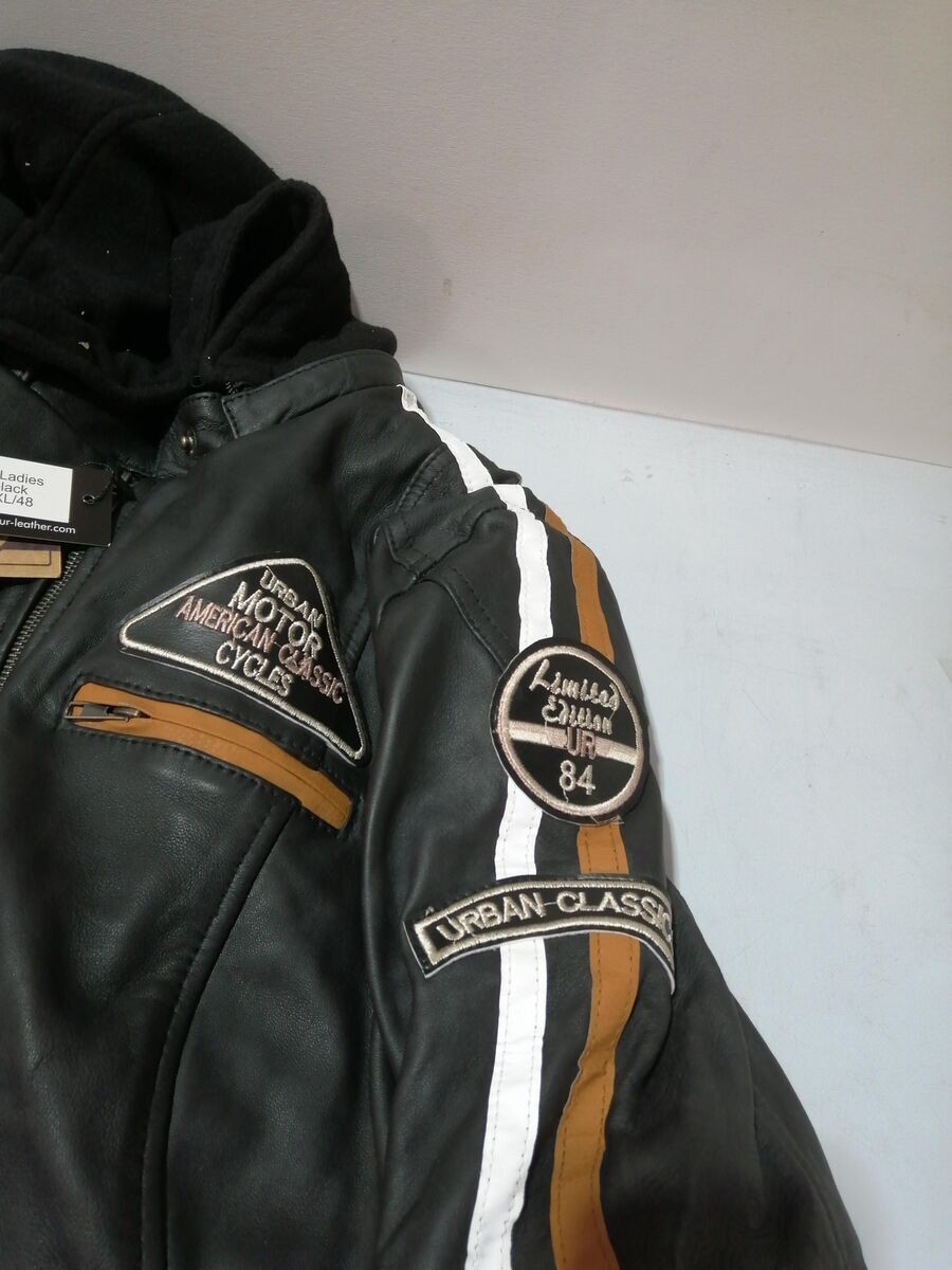 Motorradjacke Damen Mit Protektoren URBAN Damenjacke aus Lammleder