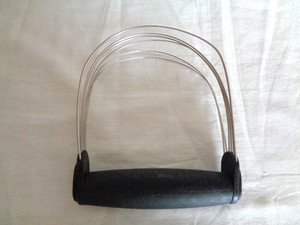 Wire Pastry Dough Masher/Kneader Rubber handle. (#6578).