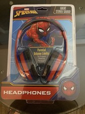 Marvel Spiderman Headphones Parental Volume Limiter Brand New Spider Man