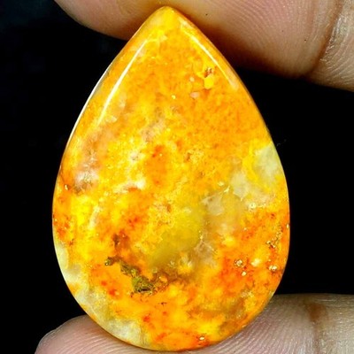 21.60Cts 100% Natural Bumble Bee Jasper Oval Shape Cab Loose Gemstone 21x32x04mm