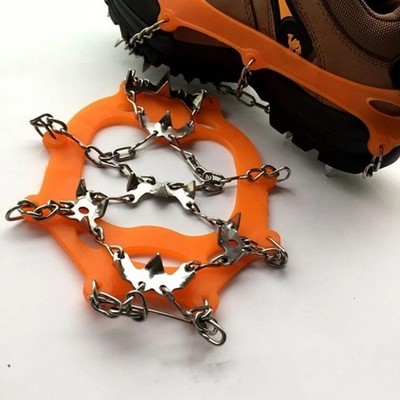 Ice Snow Anti Slip Spikes Grippers Crampons Ice Cleats For Hike Shoes Boot-+*/%