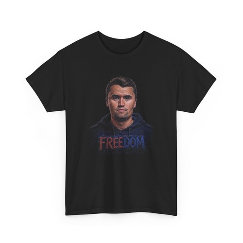 Freedom Charlie Kirk Patriotic Unisex T-Shirt, Political Activist - Bild 2 von 5