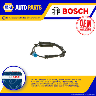 ABS Sensor fits RENAULT LAGUNA Mk2 2.9 Front 01 to 07 Wheel Speed Genuine Bosch