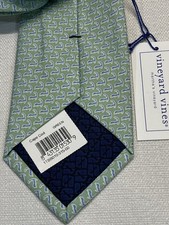 VINEYARD VINES MULTI COLOR LIGHT GREEN/BLUE ANIMAL PRINT SILK TIE NECKWEAR NEW
