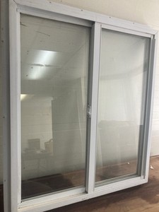 Slider Window 36” W X 41” H New Construction Used W/ Defects See Notes