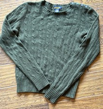 Vintage Polo Rugby Ralph Lauren Cable Knit Sweater Small Cashmere, Angora, Wool