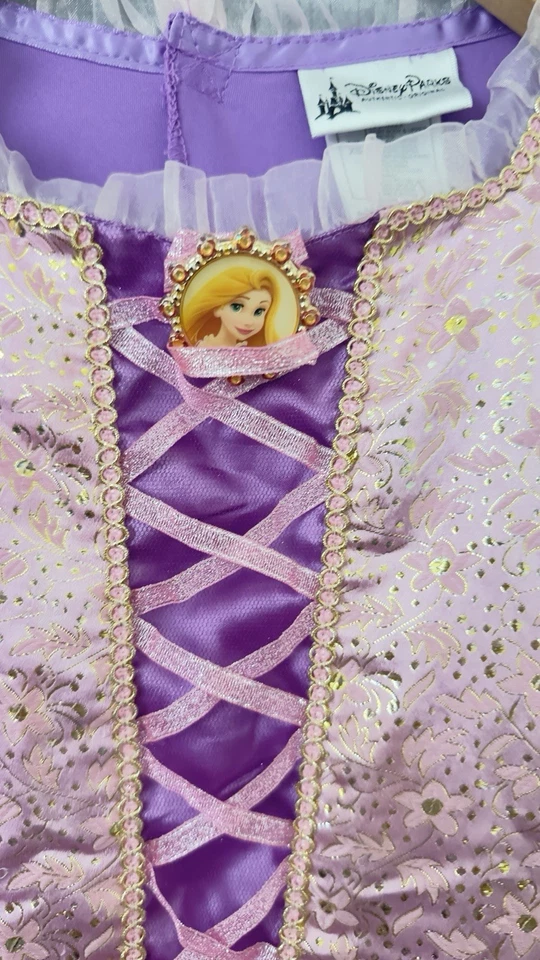 Authentic Disney Parks Princess Rapunzel Tangled Costume Dress, Purple/Pink, XS - Image 3 of 4