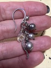 Sterling Silver Swarovski Pearl Cluster Earrings With Facetted Crystal — photo 8