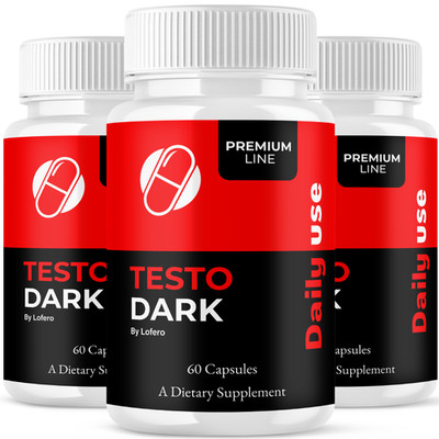 (3 Pack) Testo Dark Premium Line Supplement Testosterone Booster (180Ct)