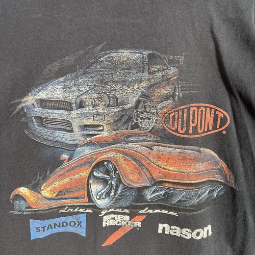 DuPont Colormatch Autorennen Rennwagen Tuner T-Shirt Erwachsene Large schwarz Herren - Bild 10 von 11