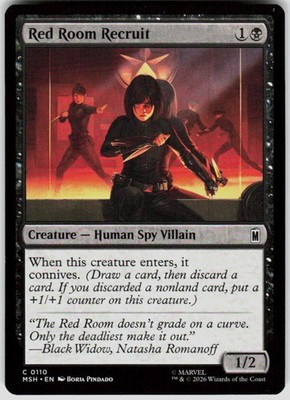 Red Room Recruit 110 Marvel Super Heroes Magic the Gathering