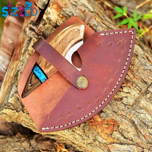 Custom Handmade D2 Steel Ulu Knife – Alaskan Style Vintage Butcher & Kitchen ... - Picture 3 of 5