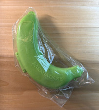 Caja protectora de plátano de plástico verde contenedor estuche de almacenamiento almuerzo guardián