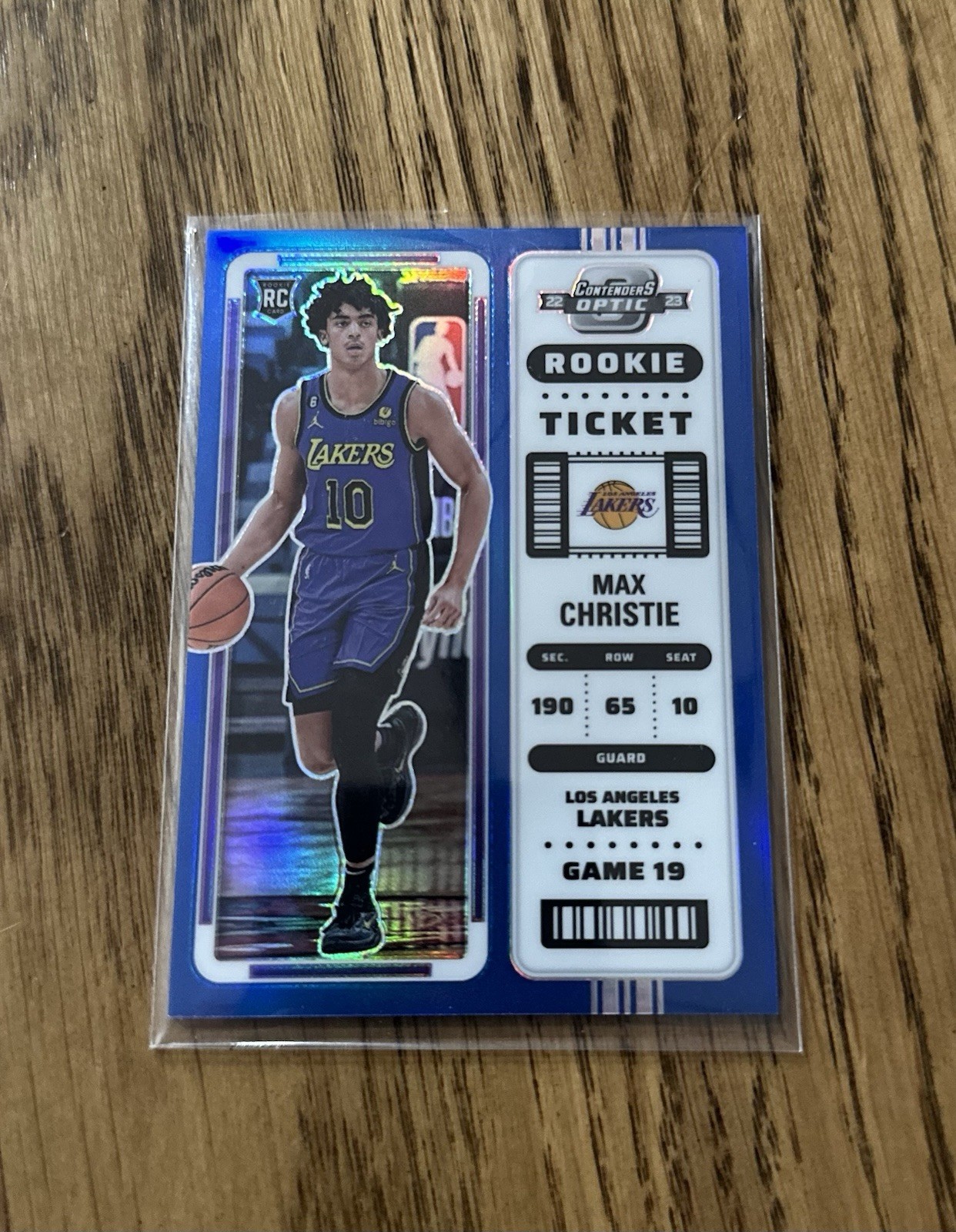 2022-23 Contenders Optic Max Christie Rookie Ticket RC Blue #/99 Mavs