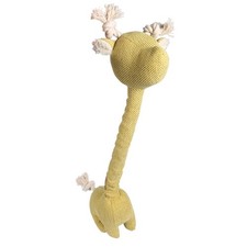 D&D Home Pl&uuml;sch Spielzeug f&uuml;r Hunde Giraffe George gelb 52x20x10 cm Chenille