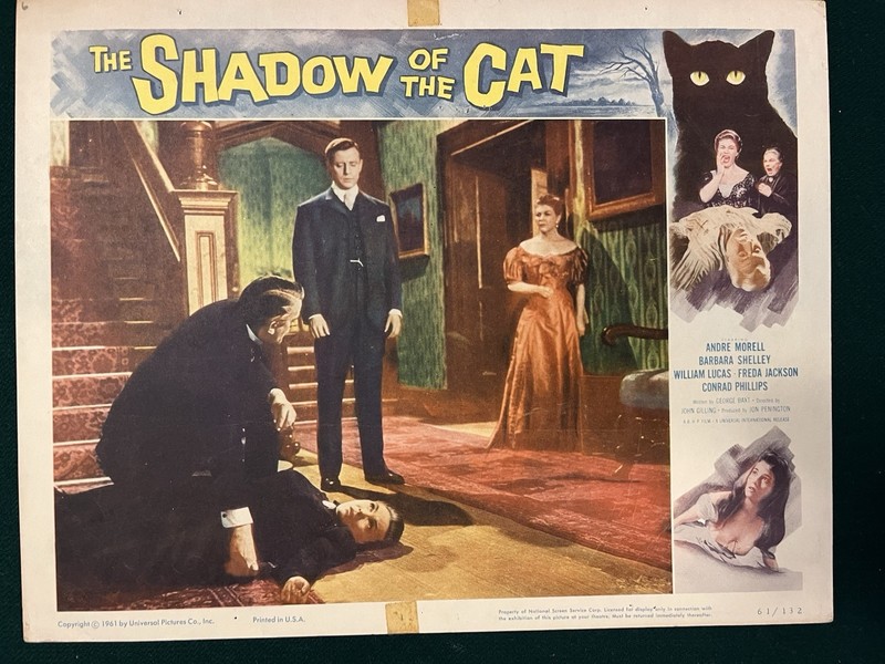Shadow Of The Cat Original Movie Lobby Card 1961 Andre Morrell Barbara Shelley