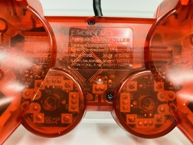 PS2 Controllers Skeleton Red Clear SCPH-10010  Dual Shock 2 Tested & Memory card